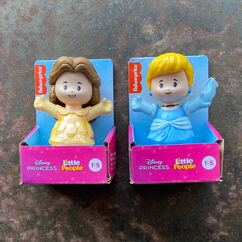 Fisher-Price Disney Princess Little People-Cinderella & Belle Single Characters